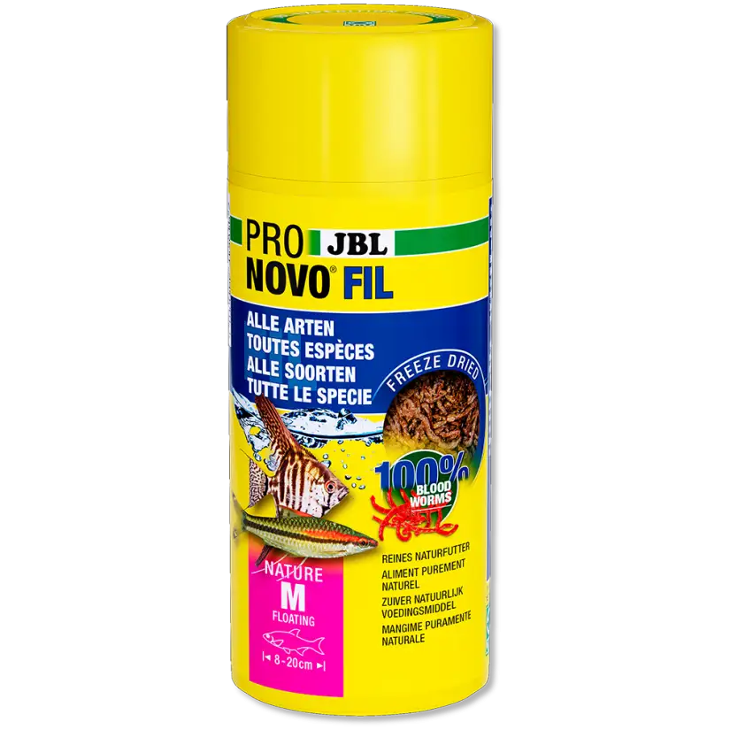 JBL - Pronovo Fil - 250ml - Freeze-dried red mosquito larvae for fish