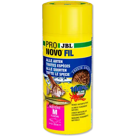 JBL - Pronovo Fil - 250ml - Larves de moustiques rouges lyophilisés pour poissons