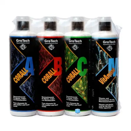 GROTECH - Conjunto Coral A,B,C + VitAmino M 4x500ml