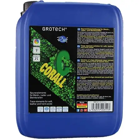 GROTECH - Corall C - 5000ml - Oligoelementos para aquário