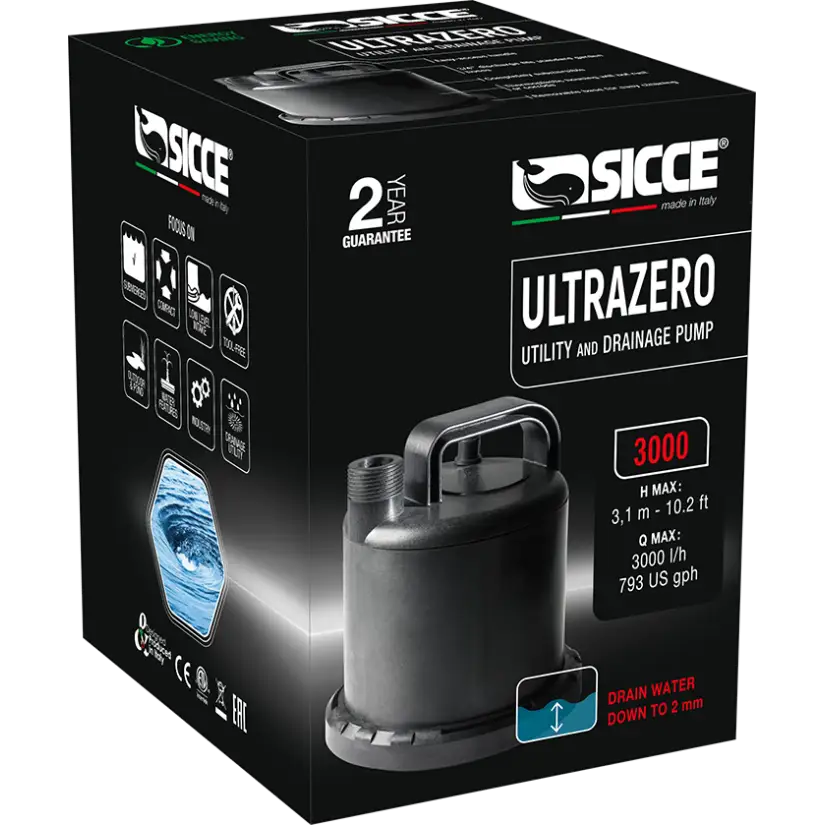 SICCE - Ultra Zero - Pompe à eau 3000 l/h