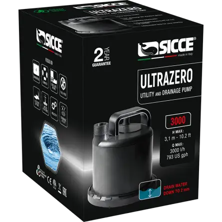 SICCE - Ultra Zero - Pompe à eau 3000 l/h