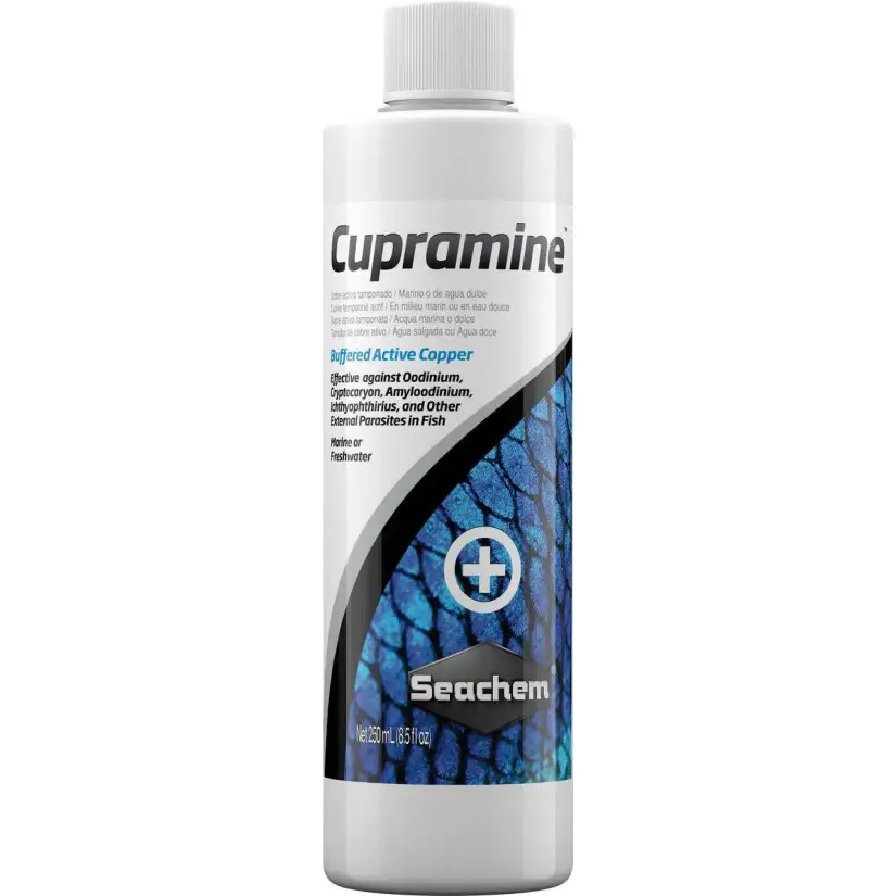 SEACHEM - Cupramine 250ml - Traitement au cuivre pour parasites externes