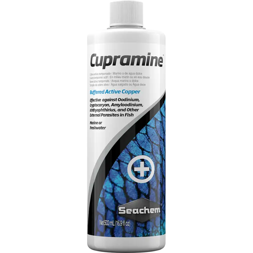 SEACHEM - Cupramine 500ml - Traitement au cuivre pour parasites externes