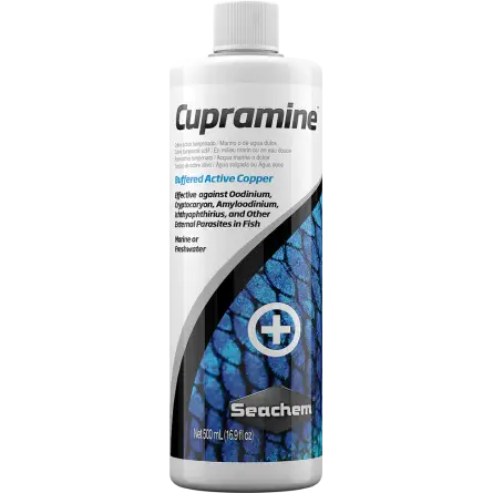 SEACHEM - Cupramine 500ml - Traitement au cuivre pour parasites externes