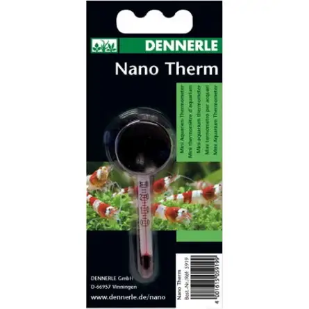 DENNERLE - Nano Therm - Mini Thermomètre d'Aquarium