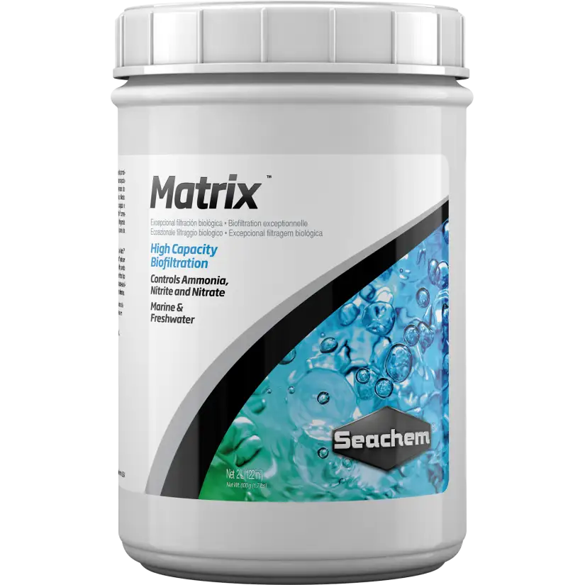 SEACHEM - Matrix 2L - Filtration biologique pour l'élimination des nitrates, des nitrites et de l'ammoniac