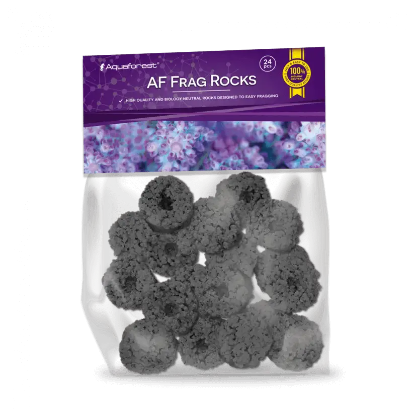 AQUAFOREST - AF Frags Rocks Black - 24 pcs - Roches pour le bouturage des coraux.