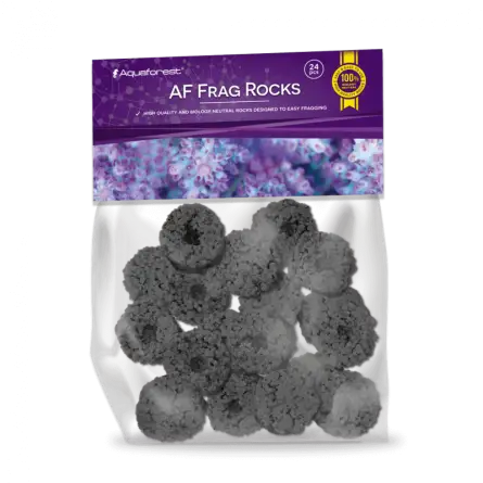 AQUAFOREST - AF Frags Rocks Black - 24 pcs - Roches pour le bouturage des coraux.