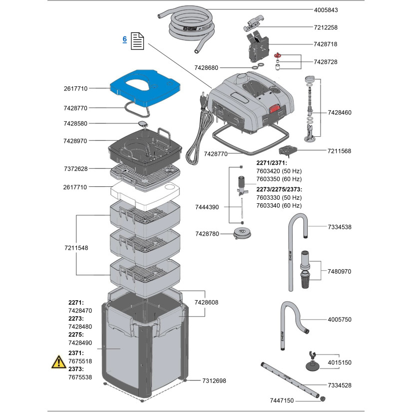 EHEIM - Turbine 7603330 - Pour professionel 3 et 4+