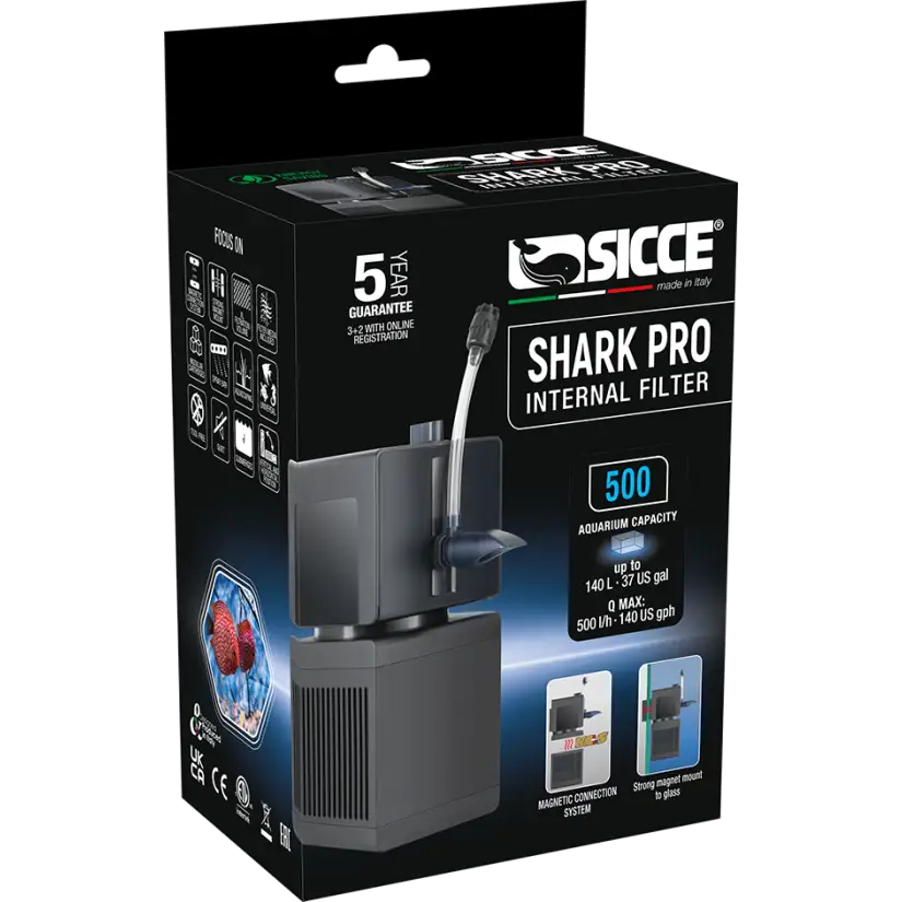 SICCE - Shark PRO 500 - Ecumeur Interne jusqu'à 140l