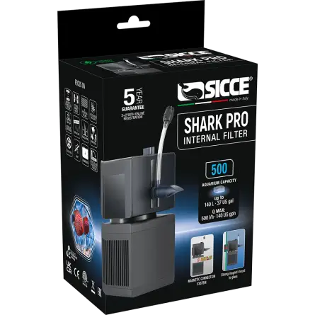 SICCE - Shark PRO 500 - Ecumeur Interne jusqu'à 140l