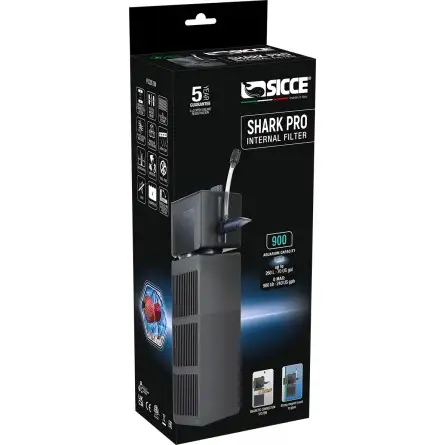 SICCE - Shark PRO 900 - Ecumeur Interne jusqu'à 260l