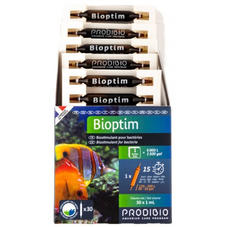 PRODIBIO - Bioptim - 30 ampoules - Solution nutritive pour bactéries