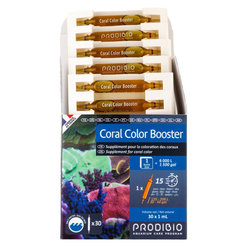 PRODIBIO - Coral Color Booster - 30 amps - Suppléments pour coloration des coraux