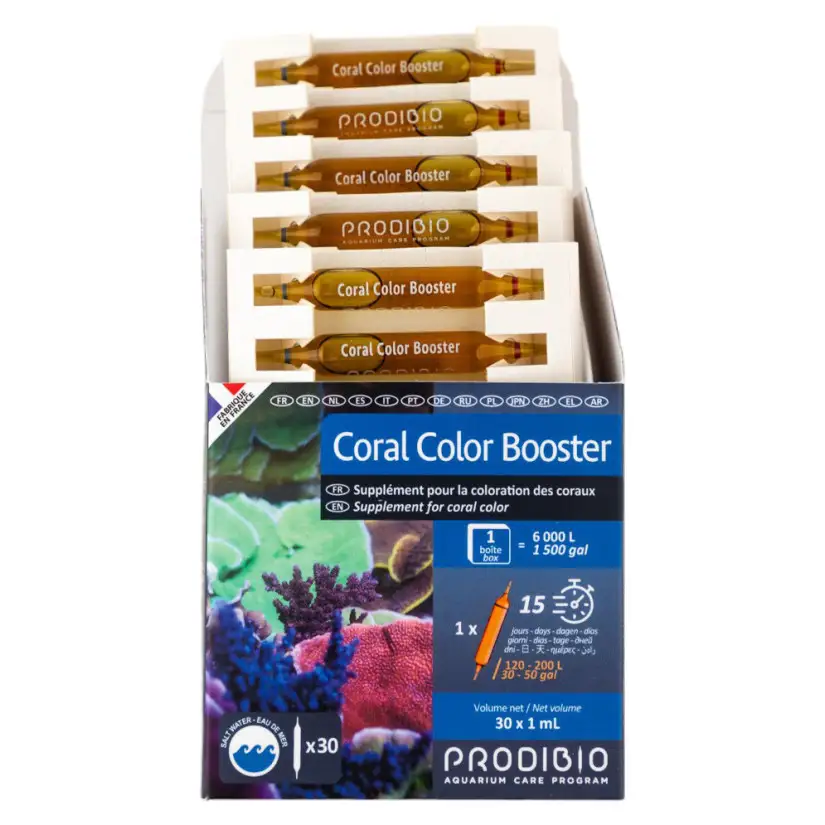 PRODIBIO - Coral Color Booster - 30 amps - Suppléments pour coloration des coraux