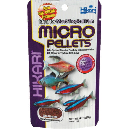 HIKARI - Micro Pellets - 22g - Aliment pour petits poissons