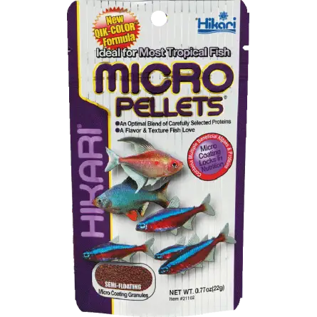 HIKARI - Micro Pellets - 22g - Aliment pour petits poissons