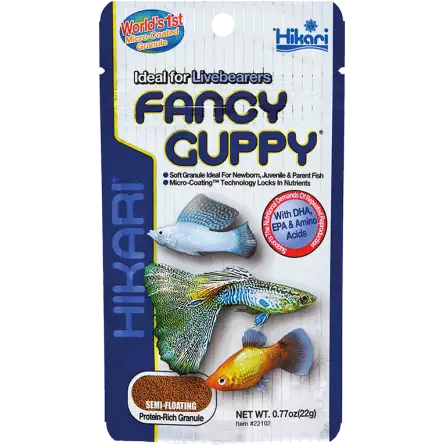 HIKARI - Fancy Guppy - 22g - Aliment pour poissons vivipares