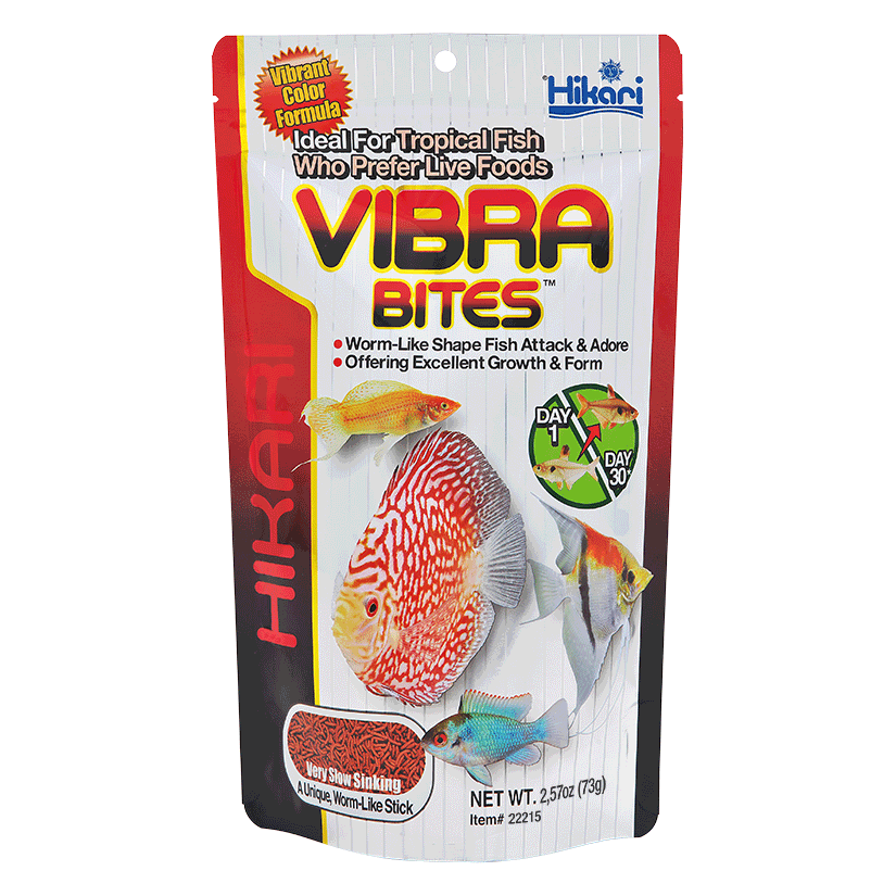 HIKARI - Vibra Bites - 35g - Aliment en forme de larves