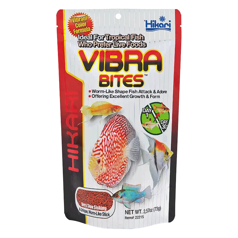 HIKARI - Vibra Bites - 35g - Aliment en forme de larves