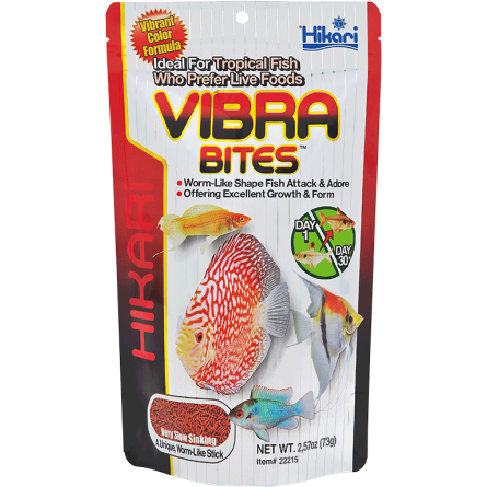 HIKARI - Vibra Bites - 35g - Aliment en forme de larves