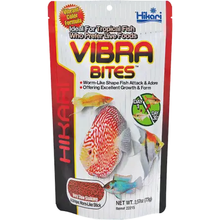 HIKARI - Vibra Bites - 35g - Aliment en forme de larves