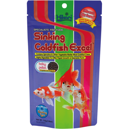 HIKARI - Sinking Goldfish Excel Baby - 110g - Aliment pour poissons rouges