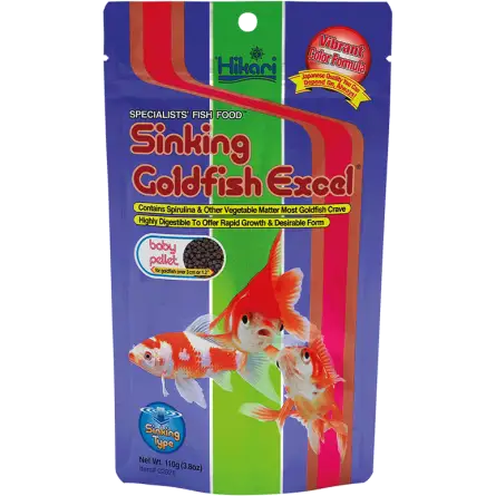 HIKARI - Sinking Goldfish Excel Baby - 110g - Aliment pour poissons rouges