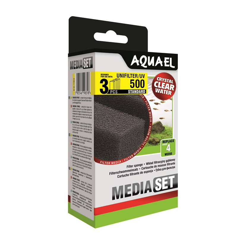 AQUAEL - Mousse filtrante pour Unifilter 500 x3