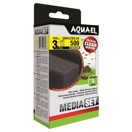 AQUAEL - Mousse filtrante pour Unifilter 500 x3