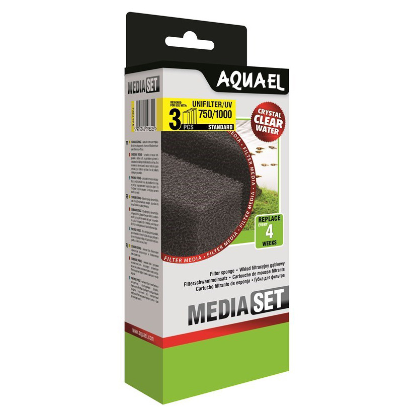 AQUAEL - Mousse filtrante pour Unifilter 750/1000 x3