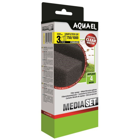 AQUAEL - Mousse filtrante pour Unifilter 750/1000 x3