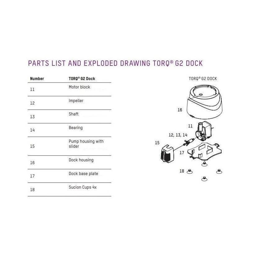 NYOS - Roulement du rotor pour Dock Torq G2 - réf : TDSP-2757