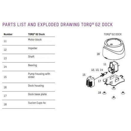 NYOS - Roulement du rotor pour Dock Torq G2 - réf : TDSP-2757