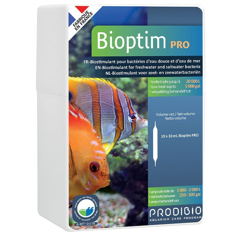 PRODIBIO - Bioptim PRO - 10 ampoules - Solution nutritive pour bactéries