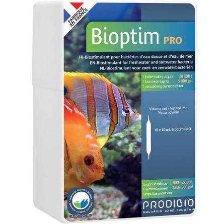 PRODIBIO - Bioptim PRO - 10 ampoules - Solution nutritive pour bactéries