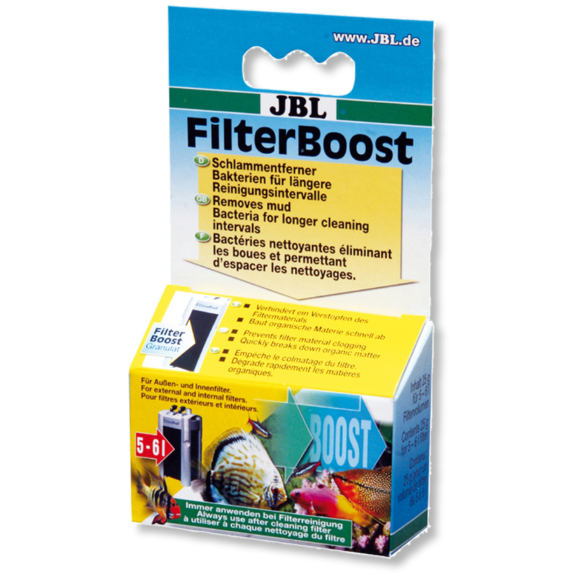 JBL - FilterBoost 25g - Bacterias limpiadoras - Elimina lodos