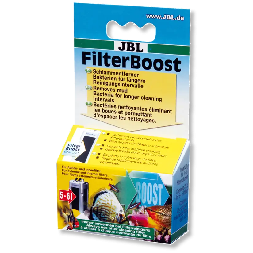 JBL - FilterBoost 25g - Bacterias limpiadoras - Elimina lodos