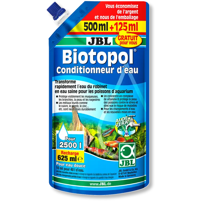 JBL -  Biotopol Recharge - 625ml - Conditionneur d’eau