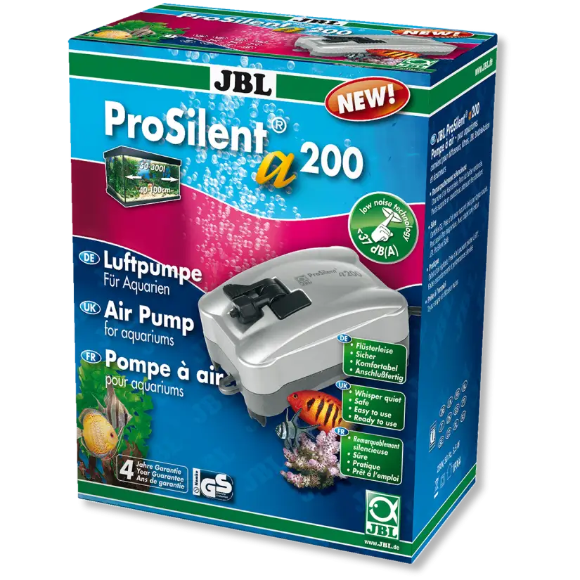 JBL - ProSilent a200 - Bomba de aire silenciosa - 200 l/h