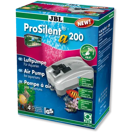 JBL - ProSilent a200 - Bomba de aire silenciosa - 200 l/h