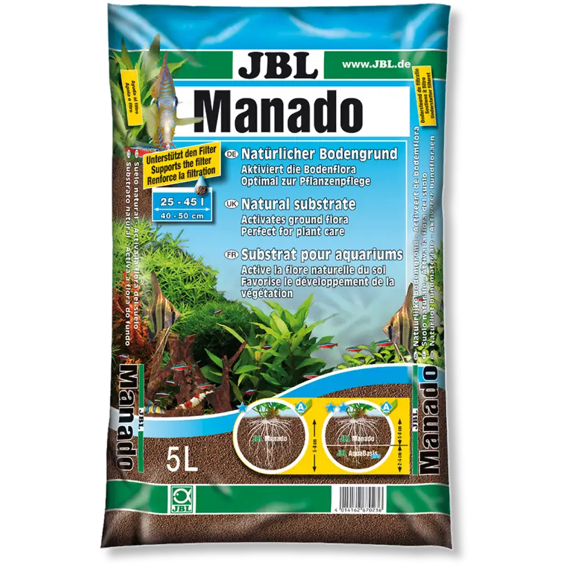 JBL - Manado 1,5l - Naravni zemljinski substrat za sladkovodne akvarije