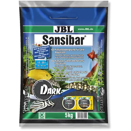 JBL - Sansibar BLACK 5kg - Substrat de sol noir pour aquariums