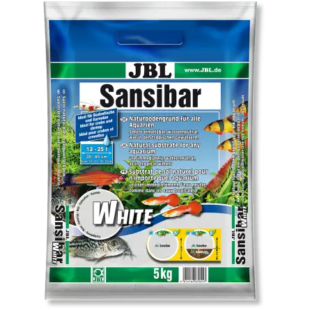 JBL - Sansibar WHITE 10kg - 0,2, 0,6mm - Feiner weißer Bodengrund für Aquarien