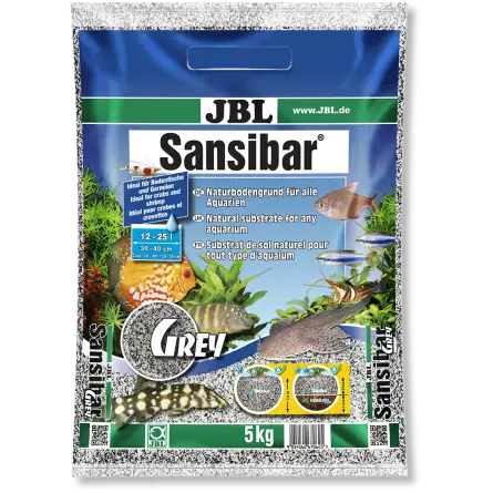 JBL - Sansibar GREY 10kg - 0,2, 0,6mm - Substrato de solo cinza fino para aquários