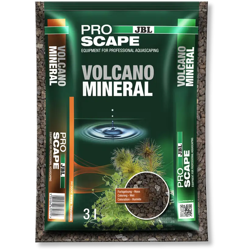 JBL ProScape - Volcano Mineral 3l - Substrato vulcânico natural para aquários