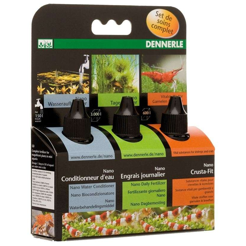 DENNERLE - Conjunto Nano Care: fertilizante, condicionador, vitaminas