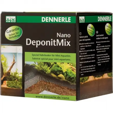 DENNERLE - Nano Deponit Mix - 1 kg - Sustrato nutritivo para nano acuarios