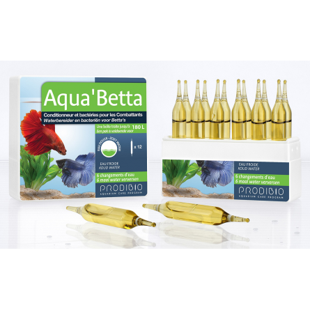 PRODIBIO - Bett'Activ 12 viales - acondicionador de agua para Fighting Fish